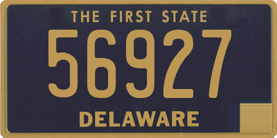 DE license plate 56927