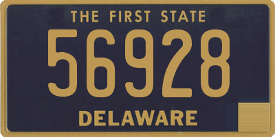 DE license plate 56928