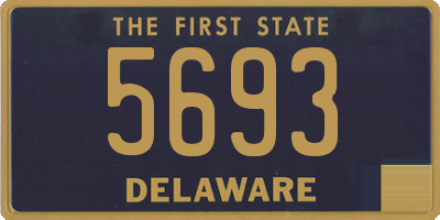 DE license plate 5693