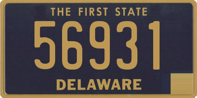 DE license plate 56931