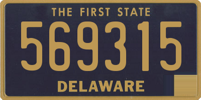 DE license plate 569315
