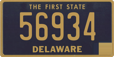 DE license plate 56934