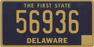 DE license plate 56936