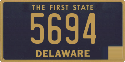 DE license plate 5694