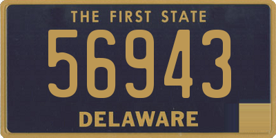 DE license plate 56943