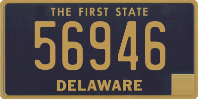 DE license plate 56946