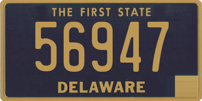 DE license plate 56947