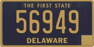 DE license plate 56949