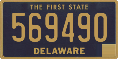 DE license plate 569490