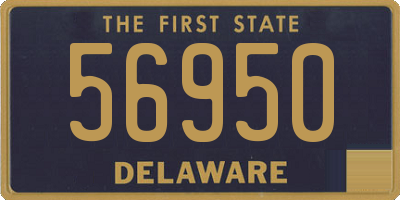 DE license plate 56950