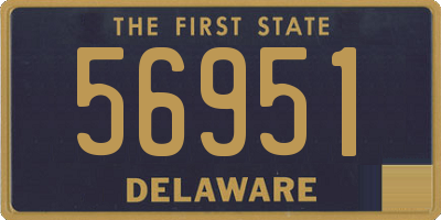 DE license plate 56951