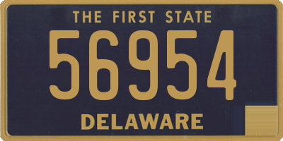 DE license plate 56954