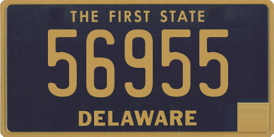 DE license plate 56955