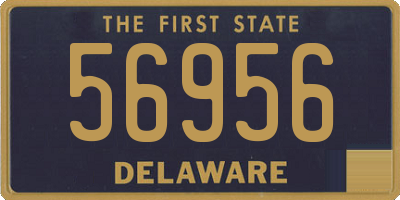 DE license plate 56956