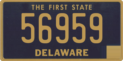 DE license plate 56959