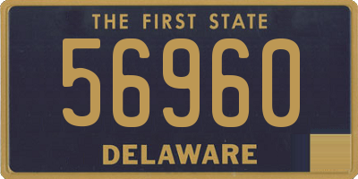 DE license plate 56960