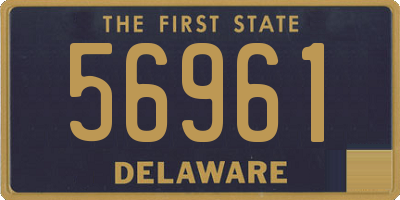 DE license plate 56961