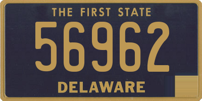 DE license plate 56962