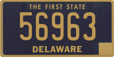 DE license plate 56963