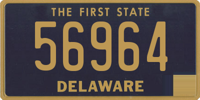 DE license plate 56964