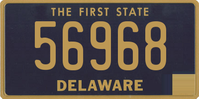 DE license plate 56968