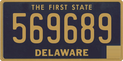 DE license plate 569689
