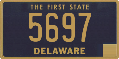 DE license plate 5697