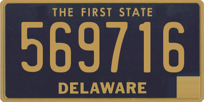 DE license plate 569716