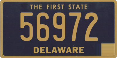 DE license plate 56972