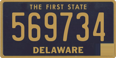 DE license plate 569734