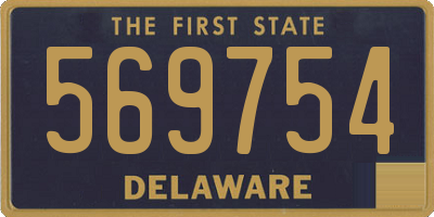DE license plate 569754