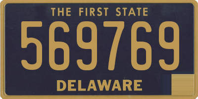 DE license plate 569769