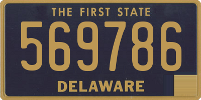 DE license plate 569786