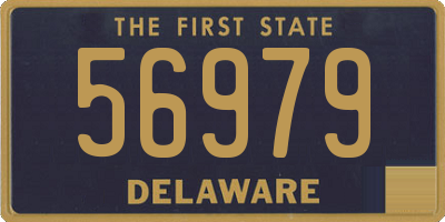 DE license plate 56979