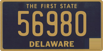 DE license plate 56980