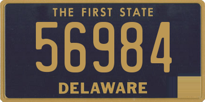 DE license plate 56984