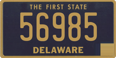 DE license plate 56985