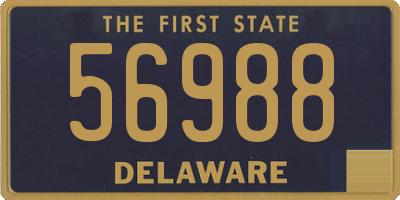 DE license plate 56988