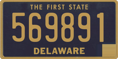 DE license plate 569891