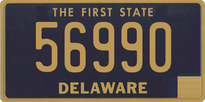 DE license plate 56990