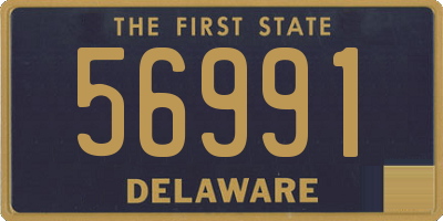 DE license plate 56991