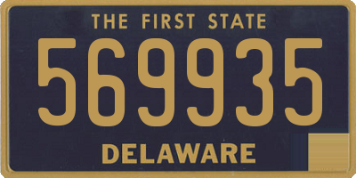 DE license plate 569935