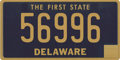 DE license plate 56996