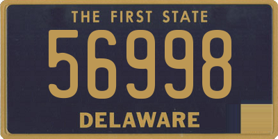 DE license plate 56998