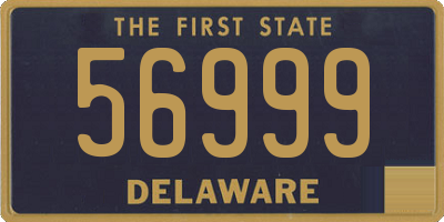 DE license plate 56999