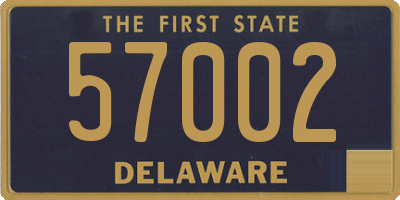 DE license plate 57002