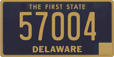 DE license plate 57004