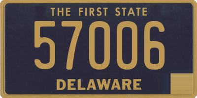 DE license plate 57006