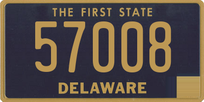 DE license plate 57008