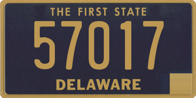 DE license plate 57017